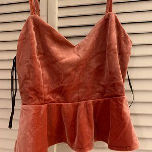 Forever 21 Party Collection Rose Knit Crop Top Size S